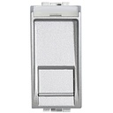 Розетка RJ45 cat.5e UTP конектор toolless IDC 1 модул цвят Алуминий LL Bticino