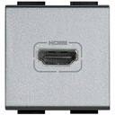 Розетка HDMI с кабел 15см 2 модула цвят Алуминий LL Bticino