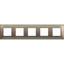 Рамка 2+2+2+2+2 модула цвят Титан (Titanium metal) Classia Bticino /блистер/