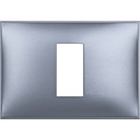 Рамка 1 модул за монтаж върху конзола 3 модула цвят Син металик (Blue metal) Classia Bticino /блистер/