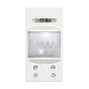Датчик за движение PIR, 105°, обхват 6m @ h=1.2m, LED ≤ 50W, изисква неутрала, 1 модул цвят Бял Classia Bticino