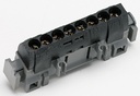 Клемен блок с основа, 8 изхода 8х1.5-16mm2 черна Legrand
