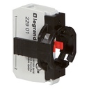 Основа 1х с контактен блок 1NC Ø22mm Osmoz Legrand