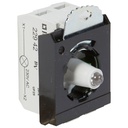 Осветителен блок LED зелен с основа 1NO 230Vac Ø22mm Osmoz Legrand
