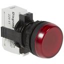 Сигнална лампа LED сглобена червена 230Vac Ø22mm Legrand