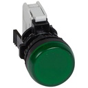 Сигнална лампа LED сглобена зелена 230Vac Ø22mm Legrand