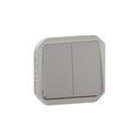 Сериен ключ/бутон механизъм цвят Сив IP55 Plexo New Legrand