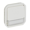 Бутон NO/NC с подсветка 12V и етикет механизъм цвят Бял IP55 Plexo New Legrand