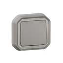 Бутон моноблок за скрит монтаж цвят Сив IP55 Plexo New Legrand