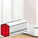 Крайно капаче за кабелен канал 50х180мм с капак 45 DLP Legrand