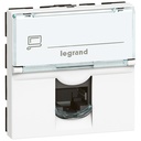 Розетка RJ45 cat.6A UTP 2 модула цвят бял Mosaic Legrand
