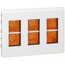 Моноблок 3x4 модула за вграден монтаж цвят бял Mosaic NEW Legrand