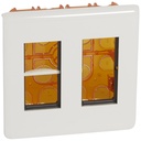 Моноблок 2x4 модула за вграден монтаж цвят бял Mosaic NEW Legrand