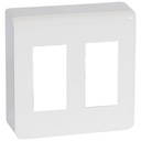 Моноблок 2x4 модула за повърхностен монтаж цвят бял Mosaic NEW Legrand