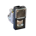 Розетка RJ45 cat.6A STP 1 модул цвят Черен Mosaic Legrand