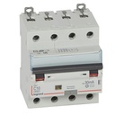 ДТЗ комбинирана DX3 4P 10A крива C 30mA тип AC 6kA 4 модула Legrand