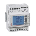 Мрежов анализатор за ИНДИРЕКТНО мерене на ел. енергия EMDX3, Modbus, 4 тарифи, за DIN монтаж 4 мод, MID Legrand