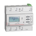 Трифазен електромер за ДИРЕКТНО мерене на ел. енергия EMDX3, Modbus, 2 тарифи, за DIN монтаж 6 мод, 125A, MID Legrand