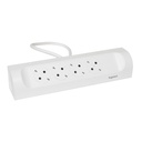 Разклонител ъглов бял 4x2P+E с кабел 1 метър Corner NEW Legrand