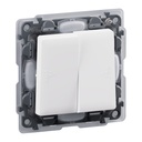 Сериен девиаторен ключ IP44 цвят бяло Valena Life Legrand