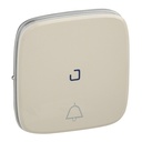 Лицев панел за бутон с подсветка и символ звънец цвят Крем Valena Allure Legrand
