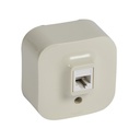Розетка RJ11 IP21 открит монтаж цвят Крем Forix Legrand
