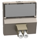 Розетка оптична 1xLCD 2 модула цвят Камък Light Now Bticino