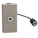 Розетка аудио жак 3.5mm 1 модул цвят Камък Light Now Bticino