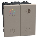 Димер бутонен DALI RGB 2 модула цвят Камък Light Now Bticino