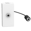 Розетка аудио жак 3.5mm 1 модул цвят Бял Light Now Bticino